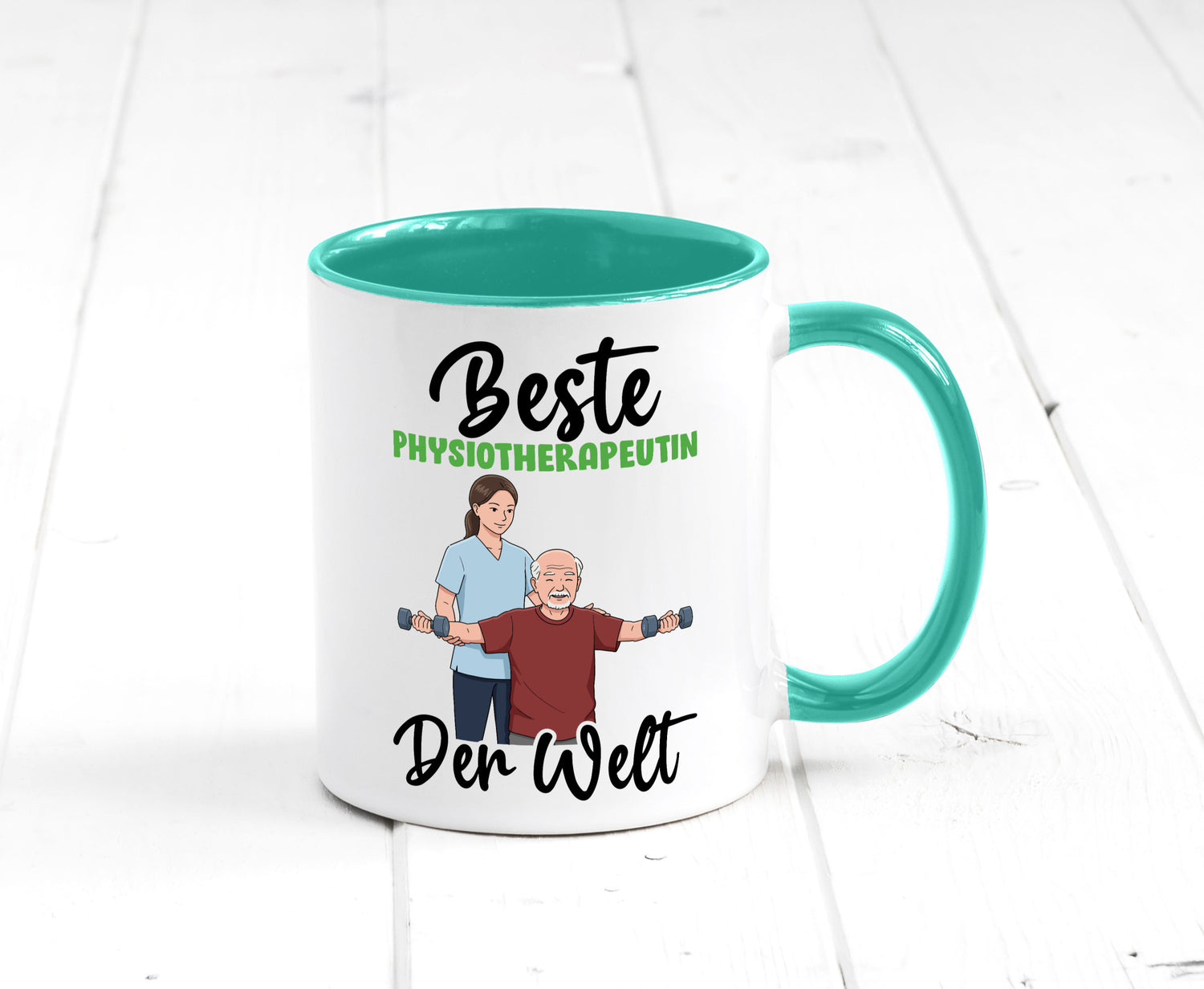 Beste Physiotherapeutin v3 lustig Humor Geschenkidee Geschenk Tasse