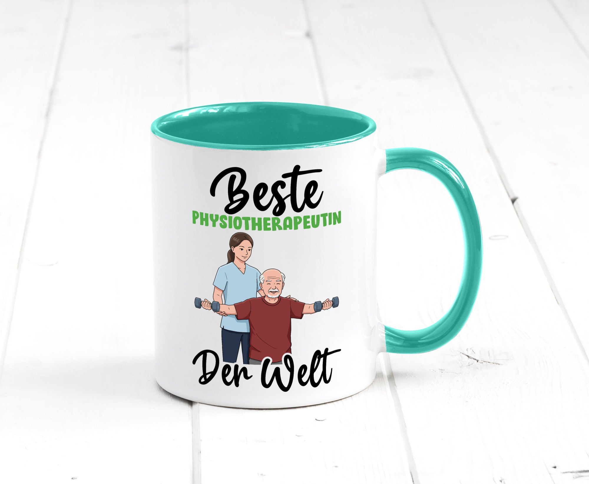 Beste Physiotherapeutin v3 lustig Humor Geschenkidee Geschenk Tasse