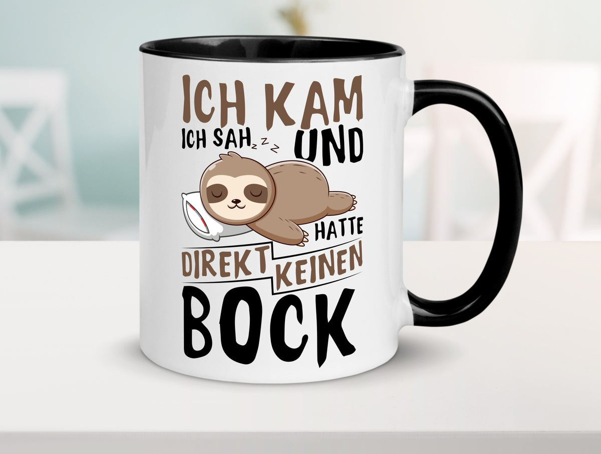 Ich hatte keinen Bock | Faultier Büro Arbeit Geschenk Kollegen lustiger Spruch Tasse