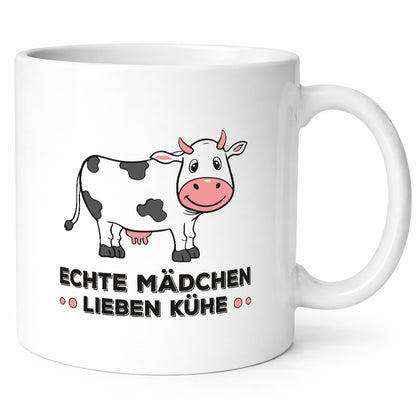 Echte mädchen lieben Kühe | Farm Farmer Bauer lustiger Spruch Geschenk Humor
