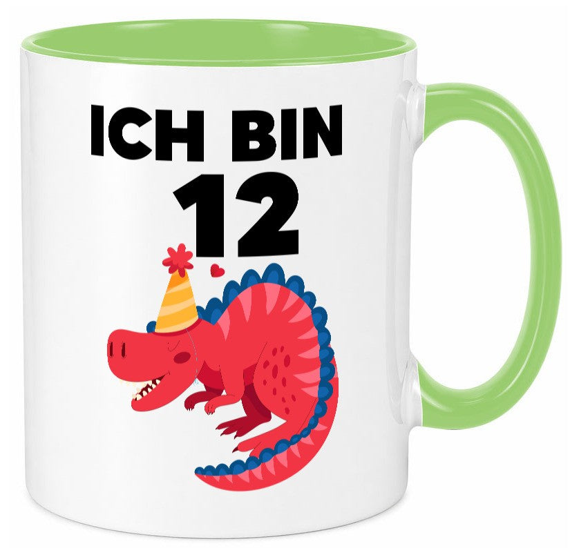 12. Geburtstag | Dino Dinosaurier 12 Jahre Geschenkidee Humor Tasse