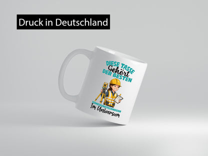 Im Universum: Vermessungstechnikerin | Techniker lustiger Spruch Geschenk Humor