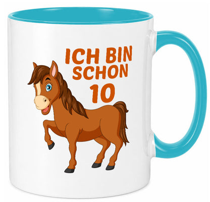 10. Geburtstag | Ich bin schon 10 Pferde Pony lustig Geschenkidee Geschenk Tasse