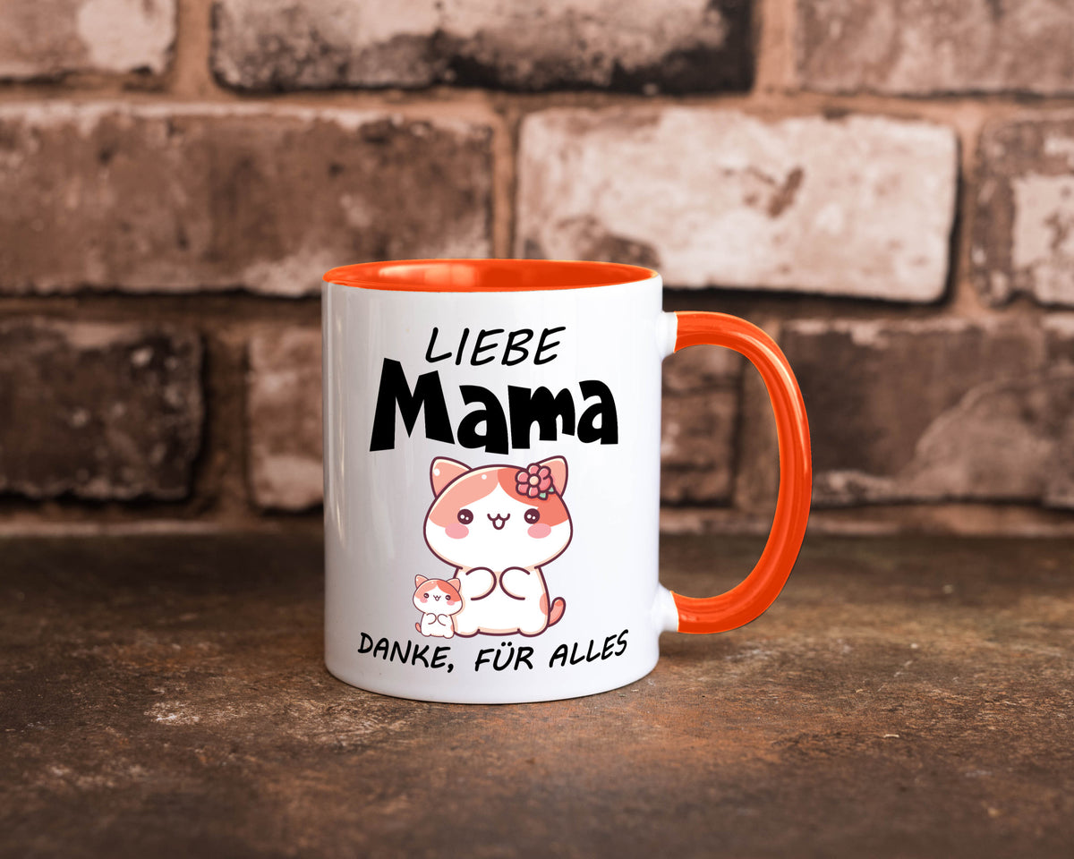 Liebe Mama Danke, für alles | Muttertag Beste Geschenk Familie Geschenkidee Tasse