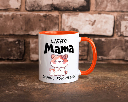 Liebe Mama Danke, für alles | Muttertag Beste Geschenk Familie Geschenkidee Tasse