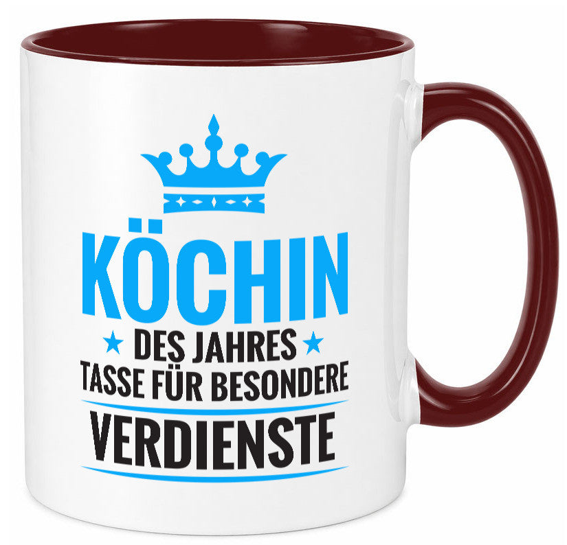 Besonderer Verdienst: Köchin | Chefköchin Chefkoch Geschenkidee Arbeit Kollegen