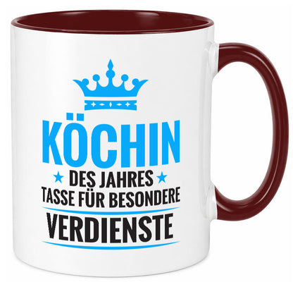 Besonderer Verdienst: Köchin | Chefköchin Chefkoch Geschenkidee Arbeit Kollegen