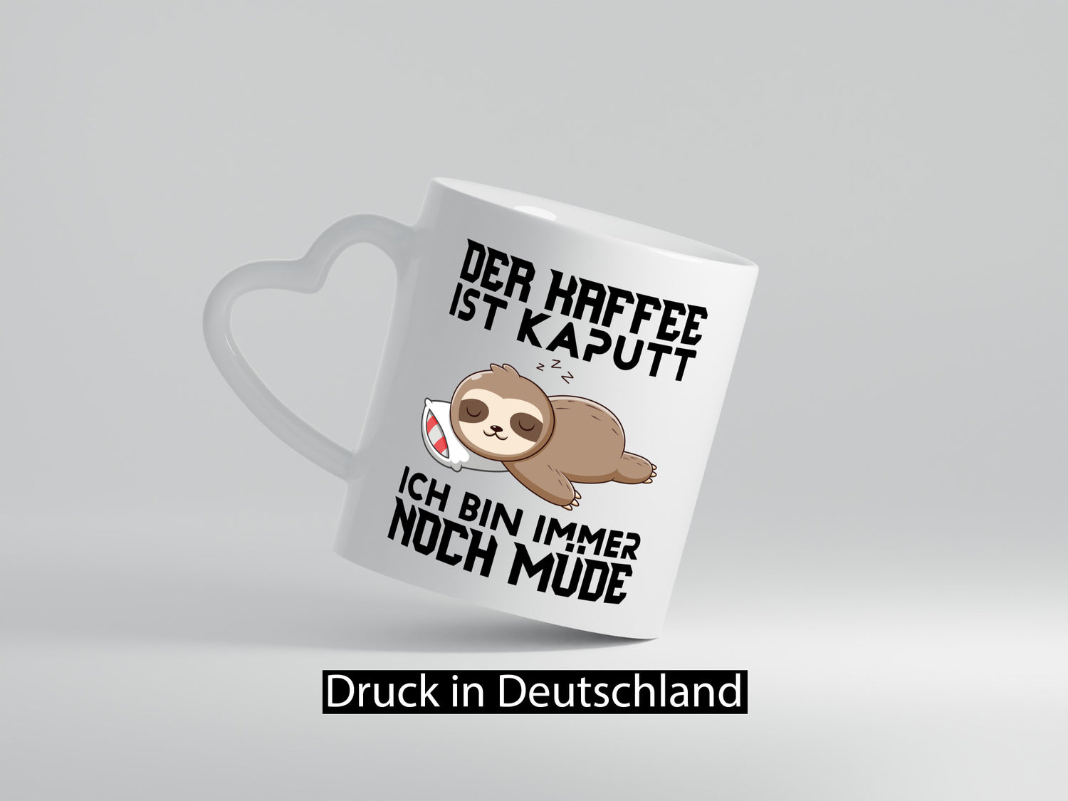 Der Kaffee ist kaputt ich bin müde Humor Geschenkidee Tasse