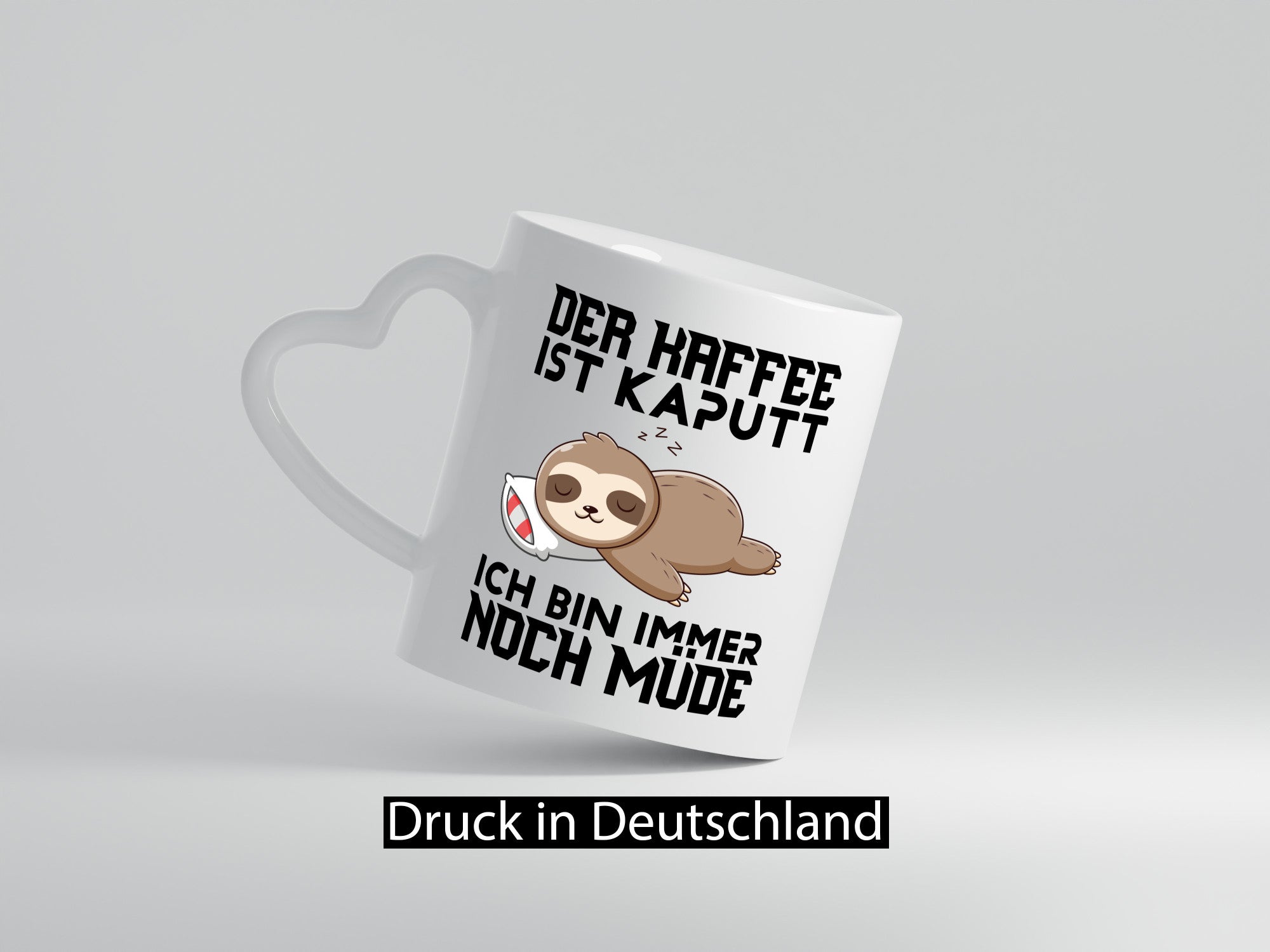 Der Kaffee ist kaputt ich bin müde Humor Geschenkidee Tasse