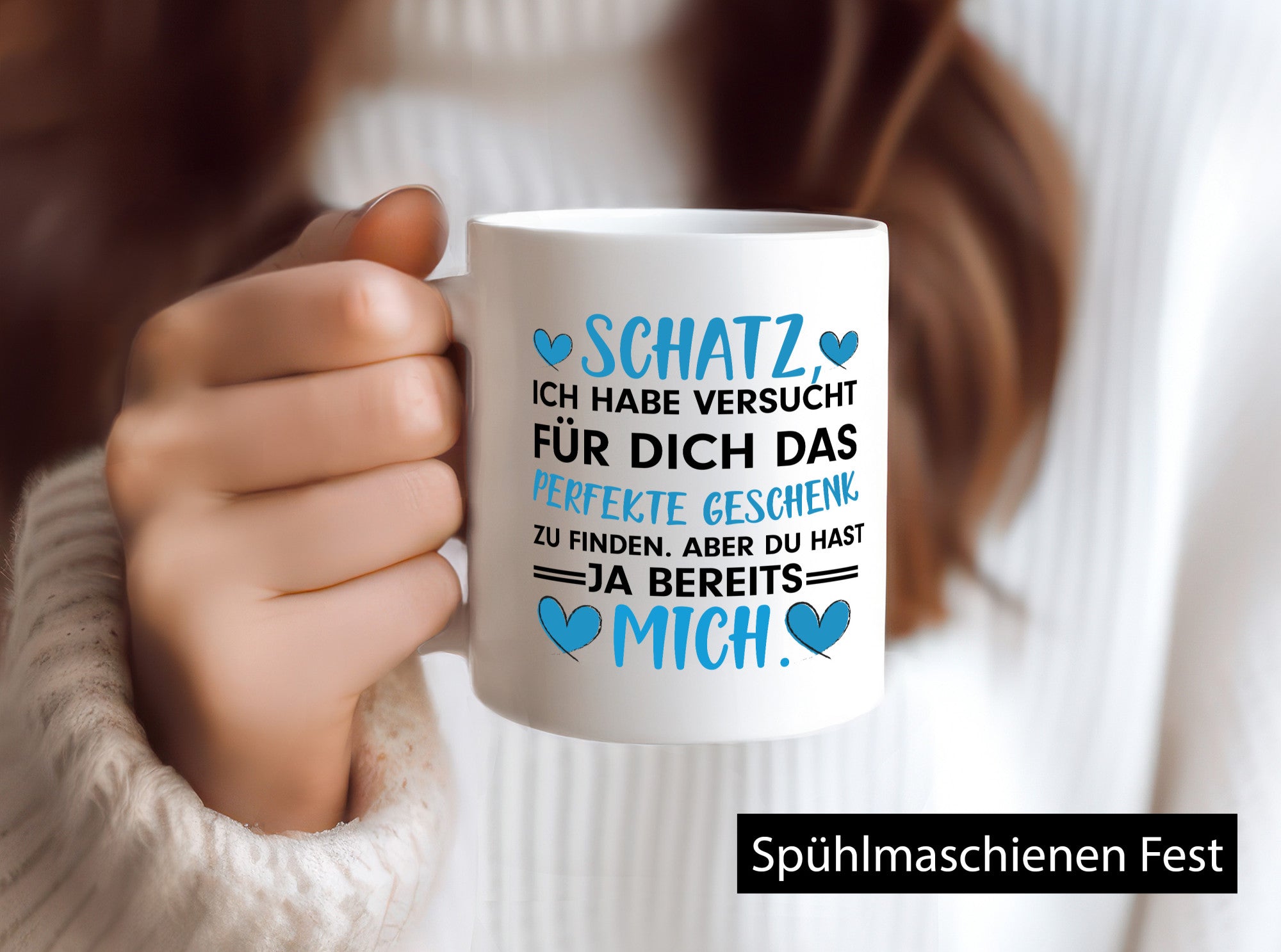 Perfekt für Schatz | Pärchen Tasse Valentinstag Geschenk Humor Geschenkidee
