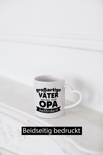 Großartige Väter zum Opa befördert | Geschenkidee Familie Humor Tasse