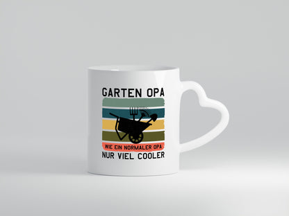 Garten Opa, viel cooler | Schubkarre Humor Familie Geschenkidee Tasse