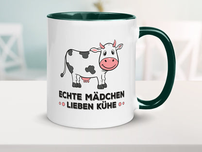 Echte mädchen lieben Kühe | Farm Farmer Bauer lustiger Spruch Geschenk Humor