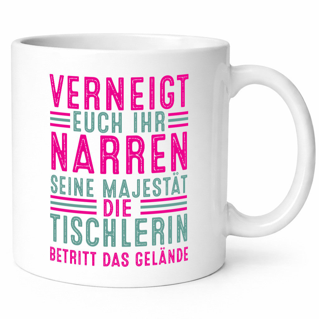 Verneigt euch: Tischlerin | Tischlerei lustiger Spruch Geschenk Humor