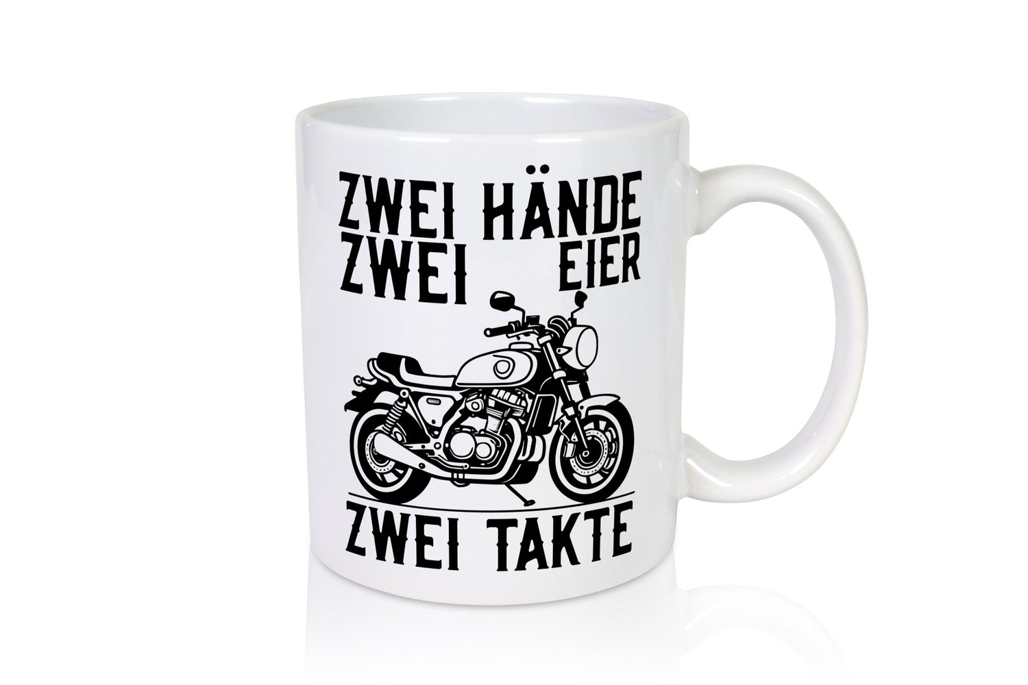 Zwei Hände | Zweitaktmotor Motorrad Moped Biker Geschenkidee Humor Tasse