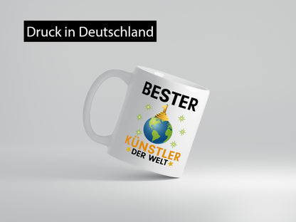 Welt Bester Künstler | Spruch lustig Kunst Geschenkidee Humor Tasse