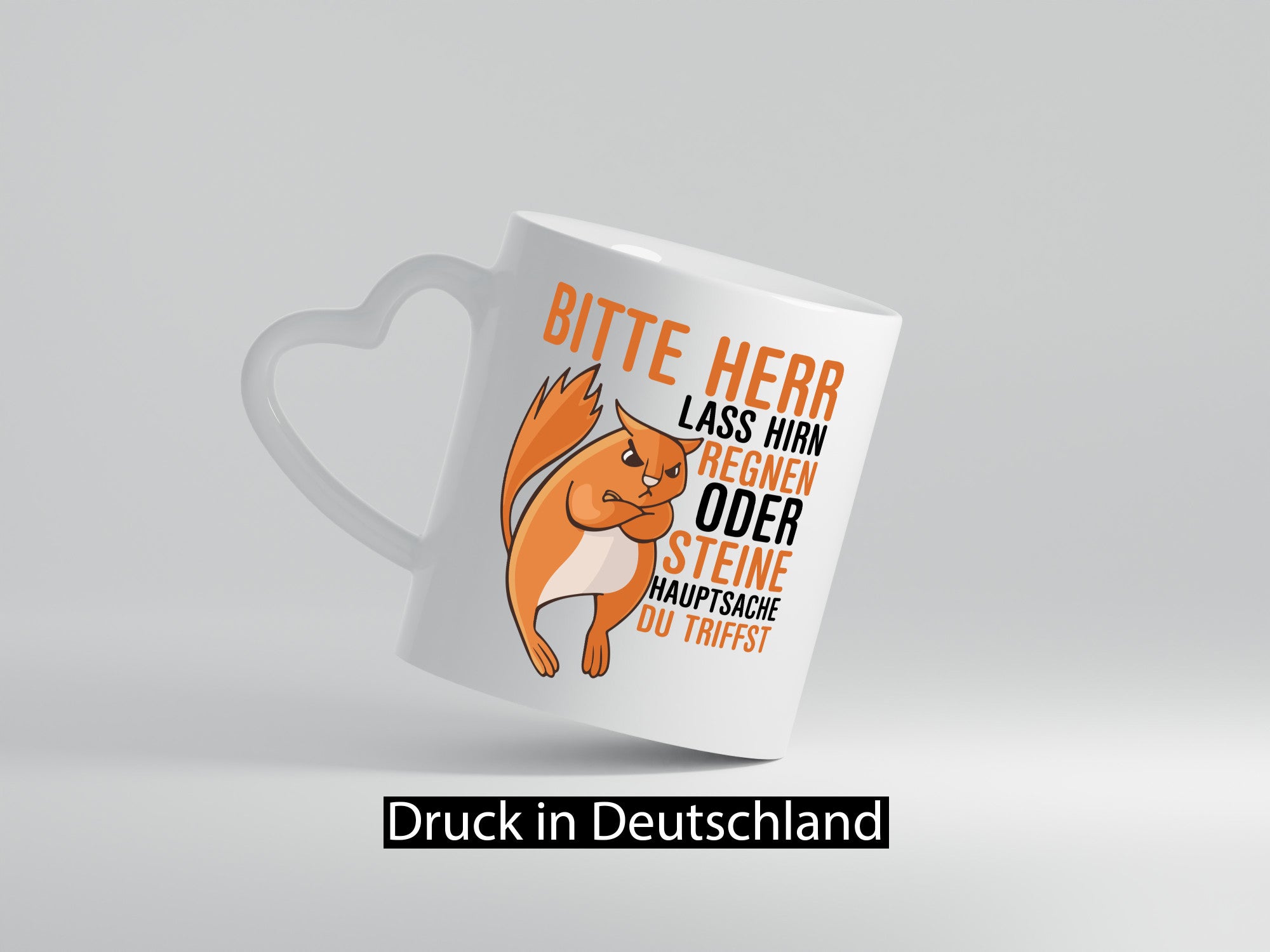 Herr lass Hirn regnen | wütendes Eichhörnchen Tier-Comic Humor Tierliebhaber