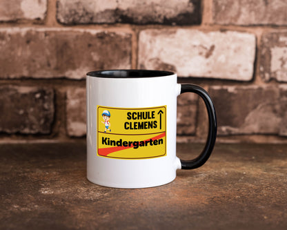Bye Kindergarten | Schule Clemens Geschenkidee Humor Tasse