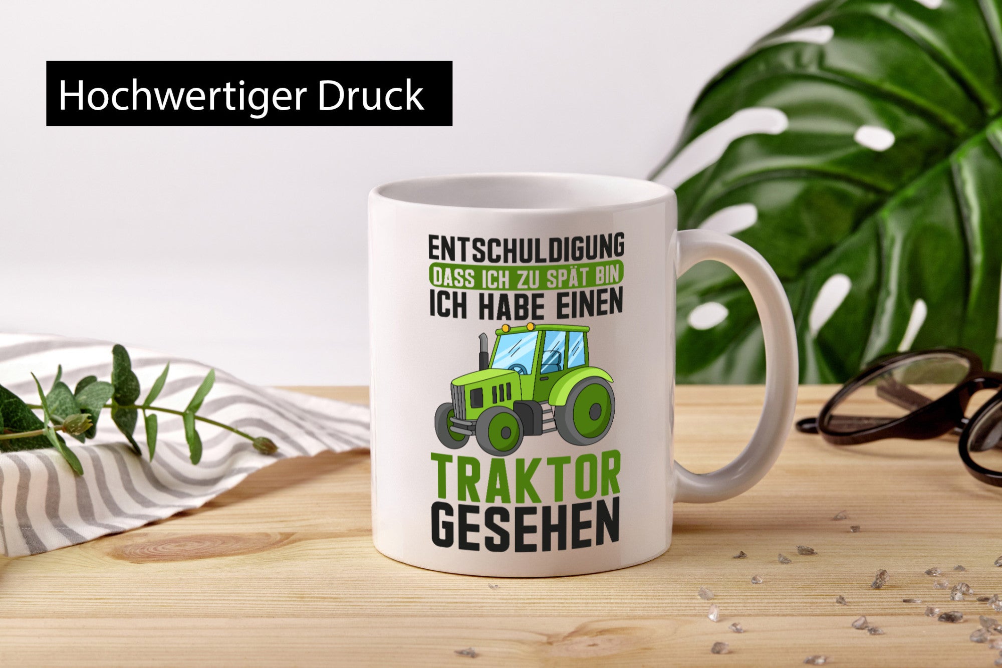 Entschuldigung das ich zu spät bin | traktor gesehen Kind Geschenkidee Humor