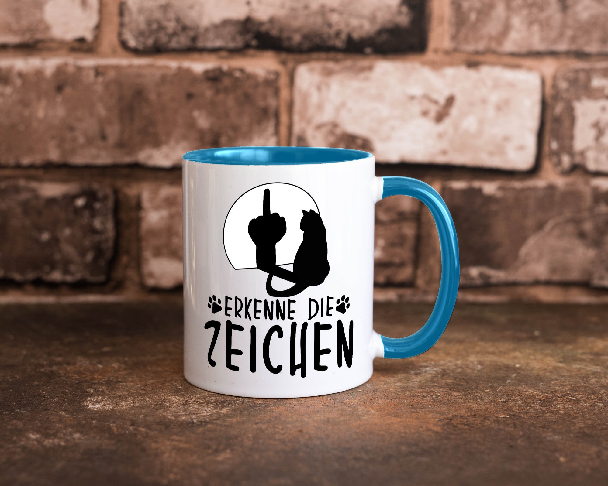Erkenne die Zeichen | Katze Humor Tierliebhaber Geschenkidee Tasse