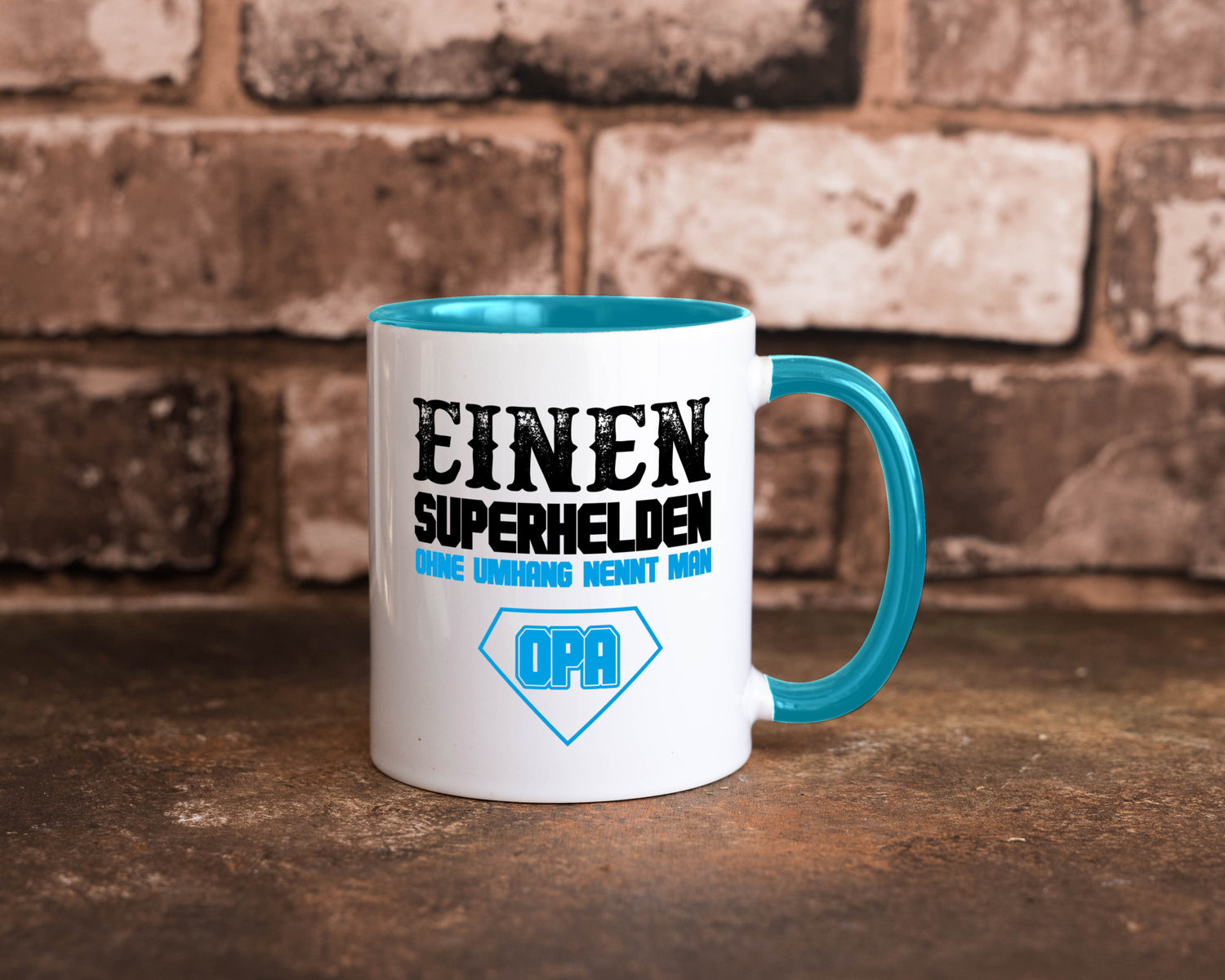 Superheld Opa Geschenk Familie Geschenkidee lustiger Spruch Tasse