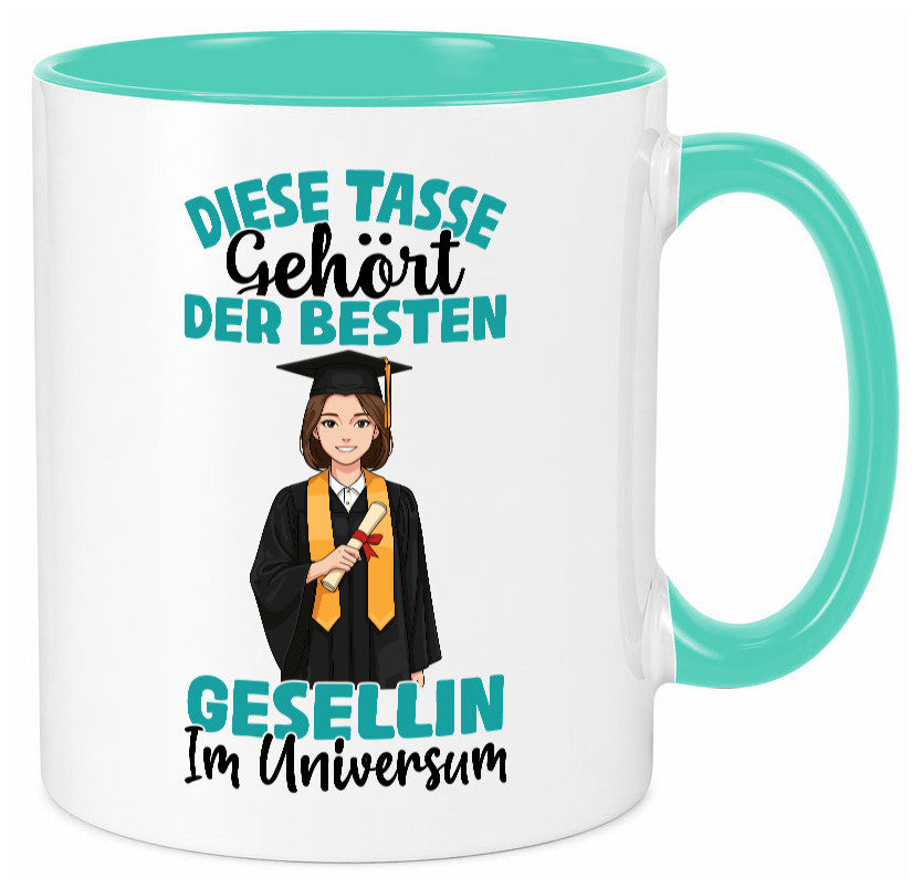 Im Universum: Gesellin | Handwerkerinnen lustiger Spruch Geschenk Humor