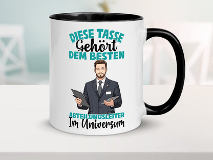 Im Universum: Abteilungsleiter| Führungskraft lustig Humor Geschenkidee Tasse
