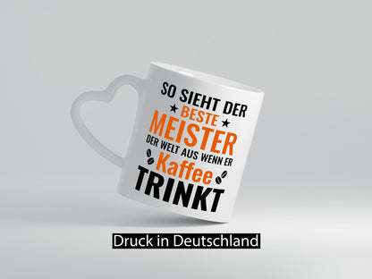 Kaffee trinkt: Meister | Meisterbrief lustiger Spruch Geschenk Humor