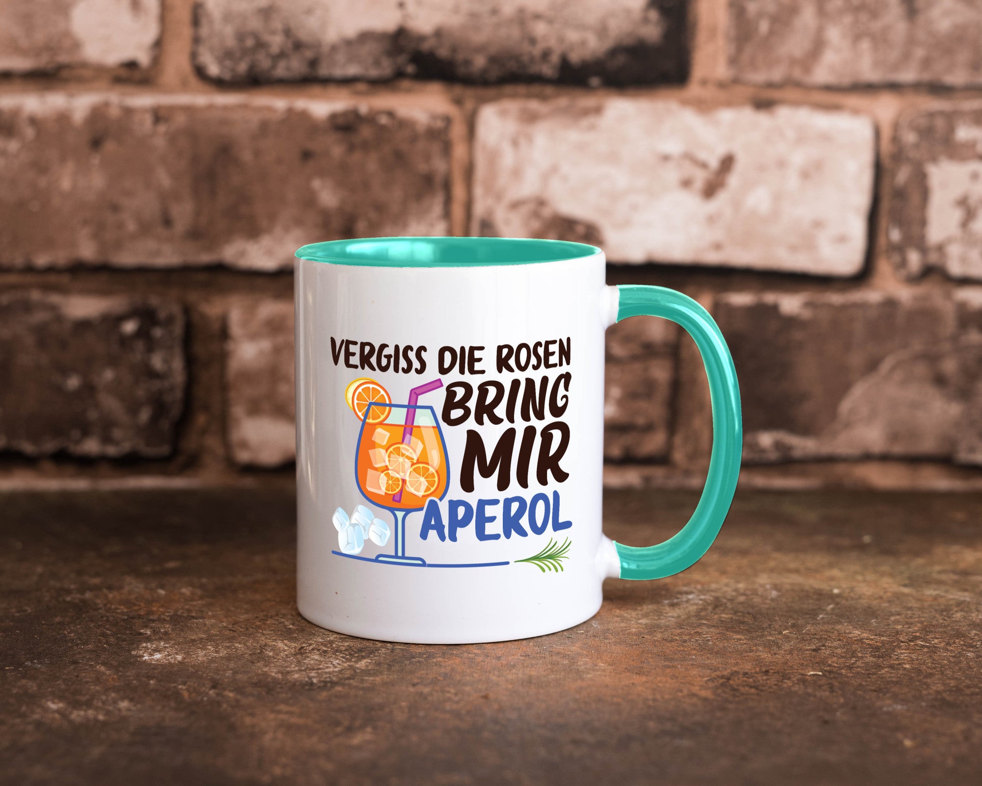 Bring mir Aperol | Rosen Paar Party Geschenkidee Humor Tasse