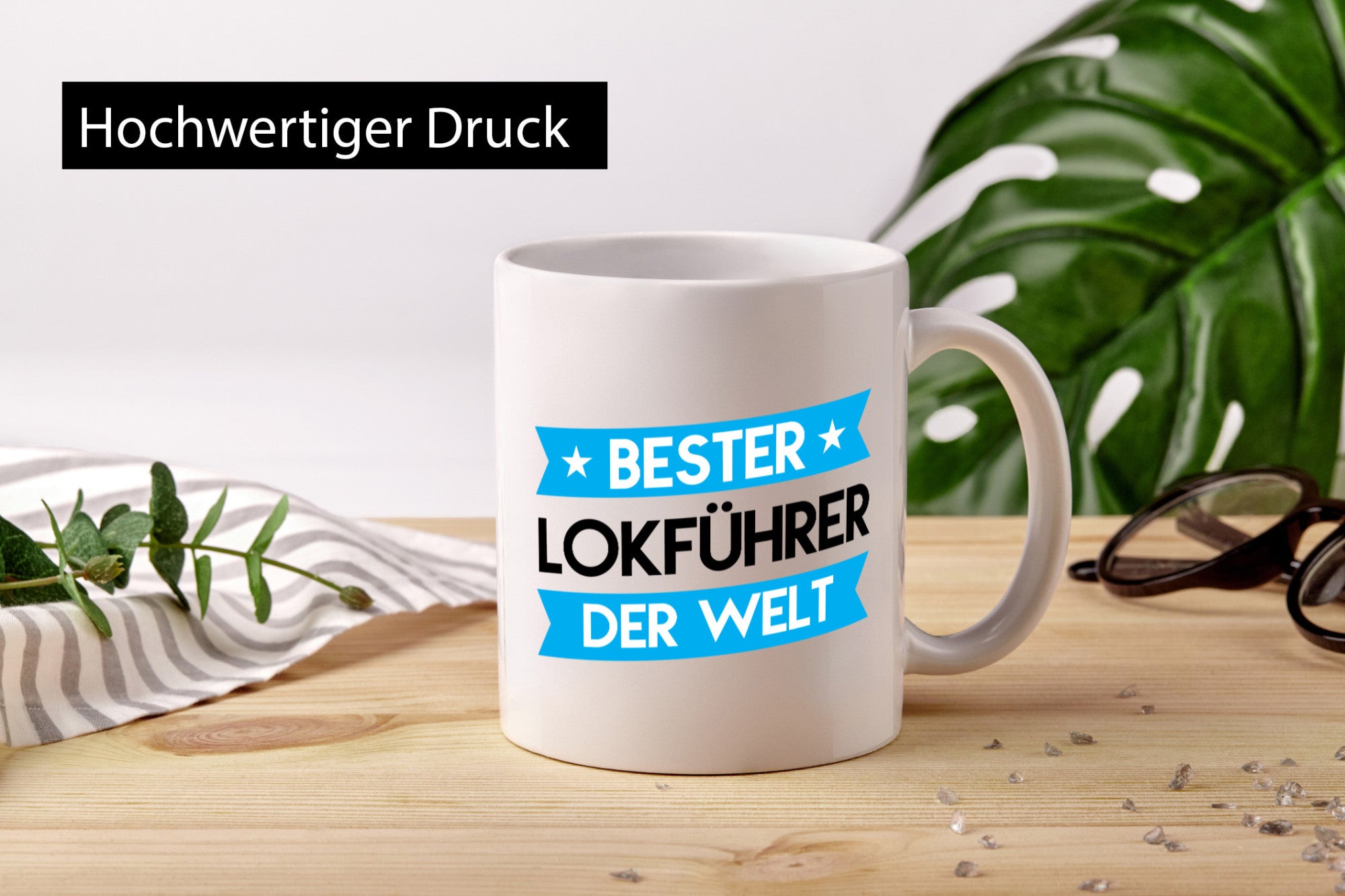 Bester Lokführer | Zug Beruf lustig Arbeit Kollegen Büro Geschenk Tasse