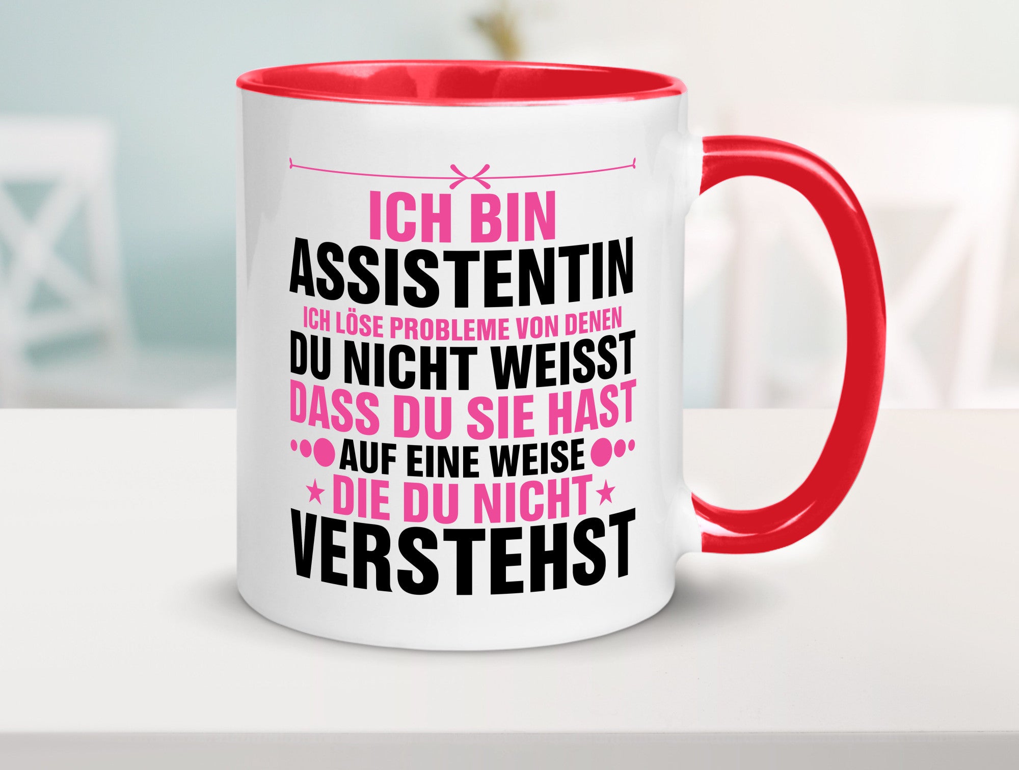 Löse Probleme: Assistentin | Assistenz Hilfskraft lustig Humor Geschenkidee