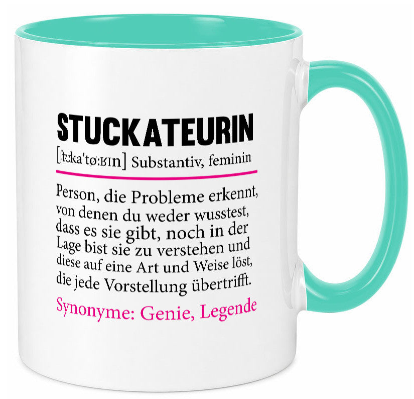 Stuckateurin | Innenausbau Beruf Humor Spruch Arbeit Kollegen Büro Geschenkidee