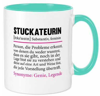 Stuckateurin | Innenausbau Beruf Humor Spruch Arbeit Kollegen Büro Geschenkidee