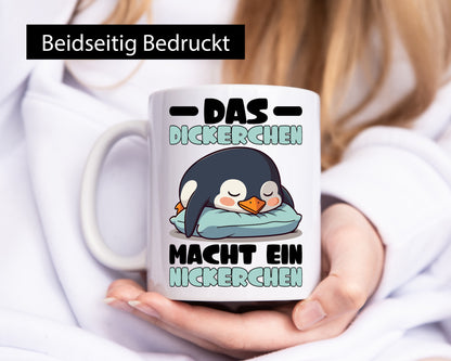 Der Dicke macht ein Nickerchen | Pinguin schläft v2 lustig Humor