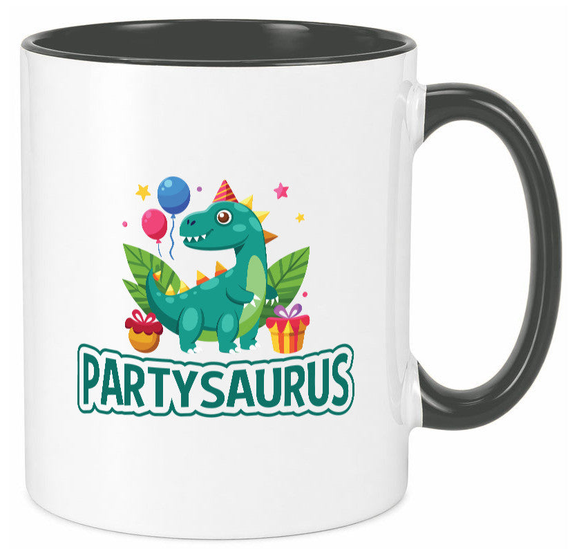 Partysaurus | Geburtstag Dinosaurier Luftballon Geschenkidee Humor Tasse