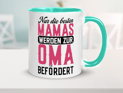 Beste Mama wird zur Oma befördert | Großmutter lustiger Spruch Geschenk Familie