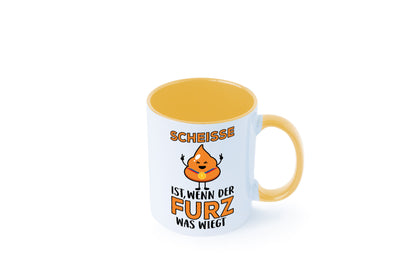 Scheisse ist lustiger Spruch Geschenk Humor Geschenkidee Tasse