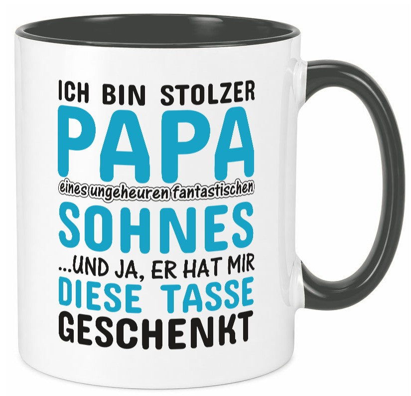 Stolzer Papa | Vater Tasse Fantastischer Sohn Humor Geschenk Familie