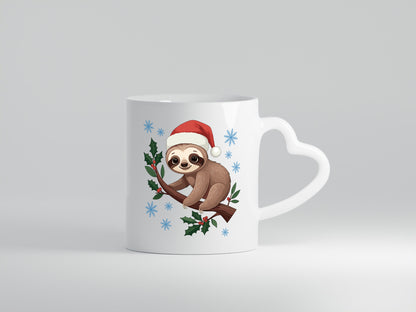 Faultier | Frohe Weihnachten Faul santa Geschenkidee Tierliebhaber Humor Tasse