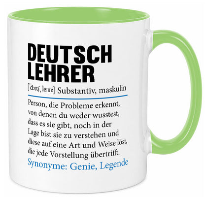Deutschlehrer Spruch | Lehrer Schule Humor lustig Geschenkidee Geschenk Tasse