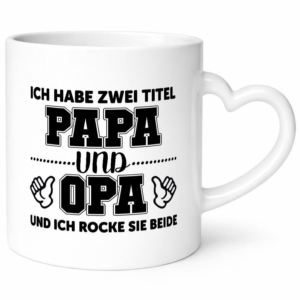 Ich hab 2 Titel | Großvater Papa cooler Opa Geschenk Familie Geschenkidee