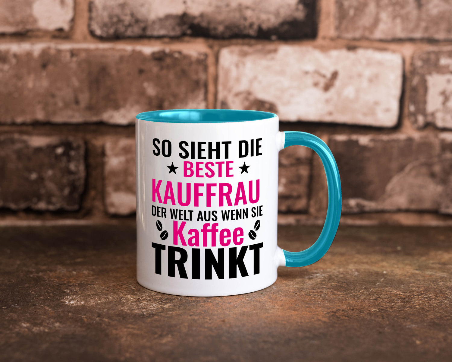 Kaffee trinkt: Kauffrau | Kauffrauen lustiger Spruch Geschenk Humor