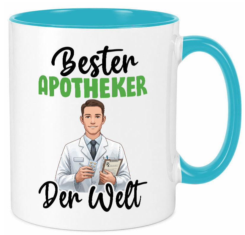 Bester Apotheker | Apotheke Pharmazie v2 Humor Geschenkidee Tasse
