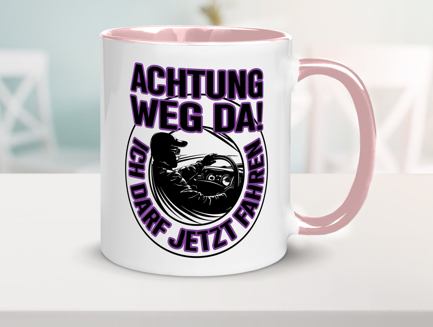Achtung weg da ich darf jetzt Fahren | Führerschein lustig Humor Geschenkidee