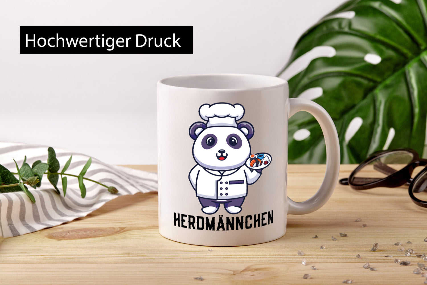 Herdmännchen | lustiges Erdmännchen als Koch Küchenchef Geschenk Arbeit