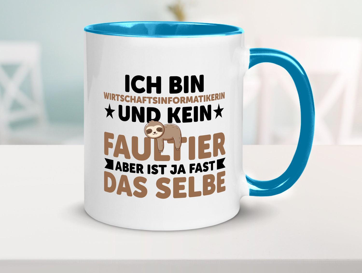 Ich bin kein Faultier: Wirtschaftsinformatikerin v2 lustig Tierliebhaber Humor