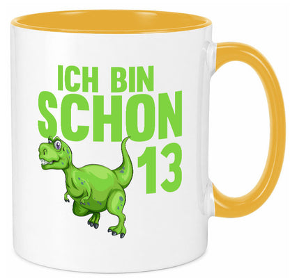 13. Geburtstag | 13 Jahre Dino Dinosaurier Humor Geschenkidee Tasse