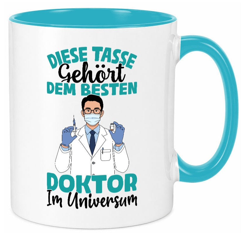 Im Universum: Doktor | Doktorand Doktortitel Geschenk Humor Geschenkidee Tasse