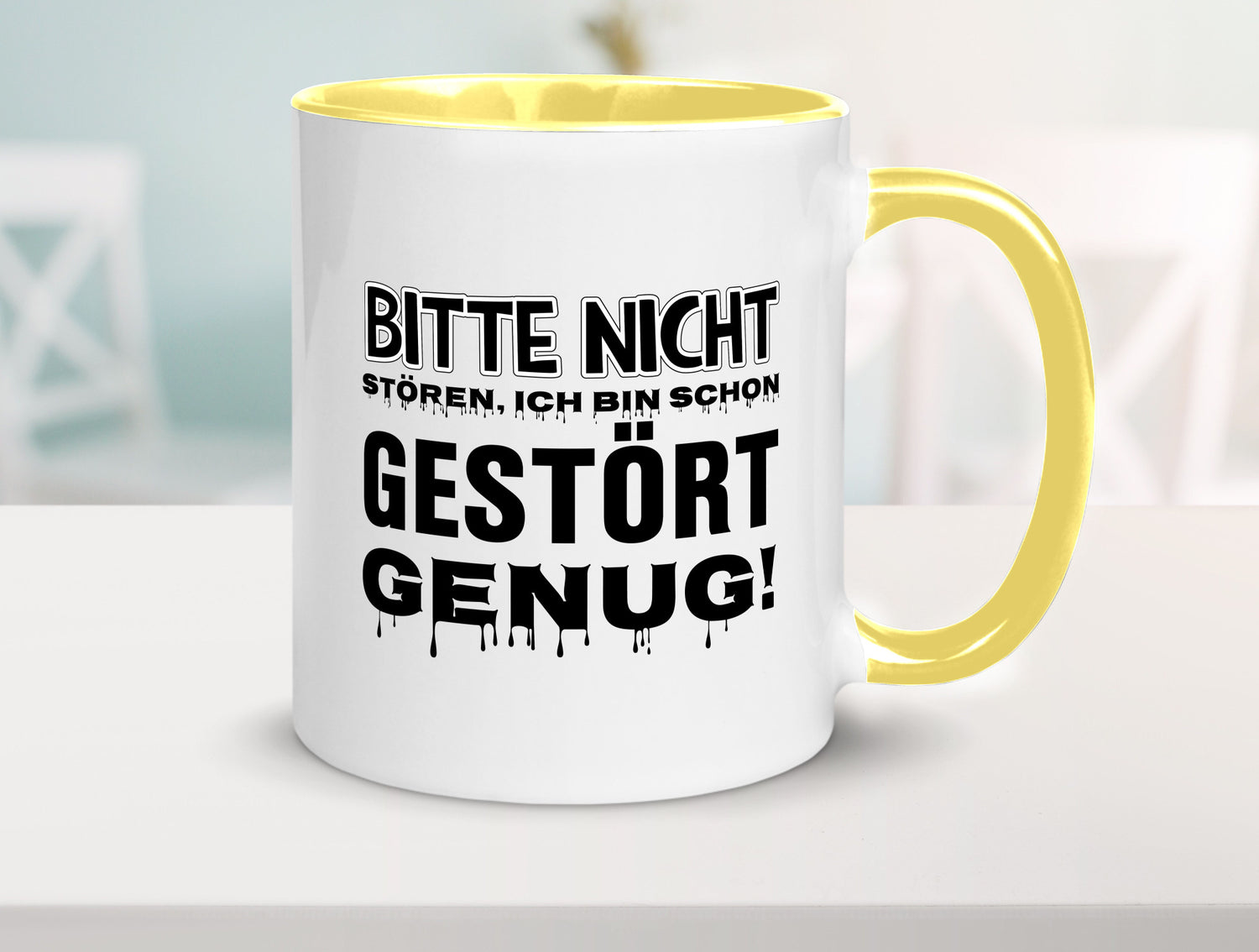 Ich bin schon gestört lustiger Spruch Geschenk Humor Geschenkidee Tasse