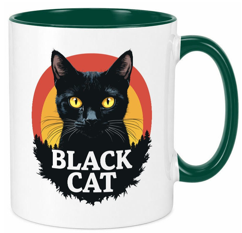 Black Cat | Schwarze Katze Böse Humor Tierliebhaber Geschenkidee Tasse